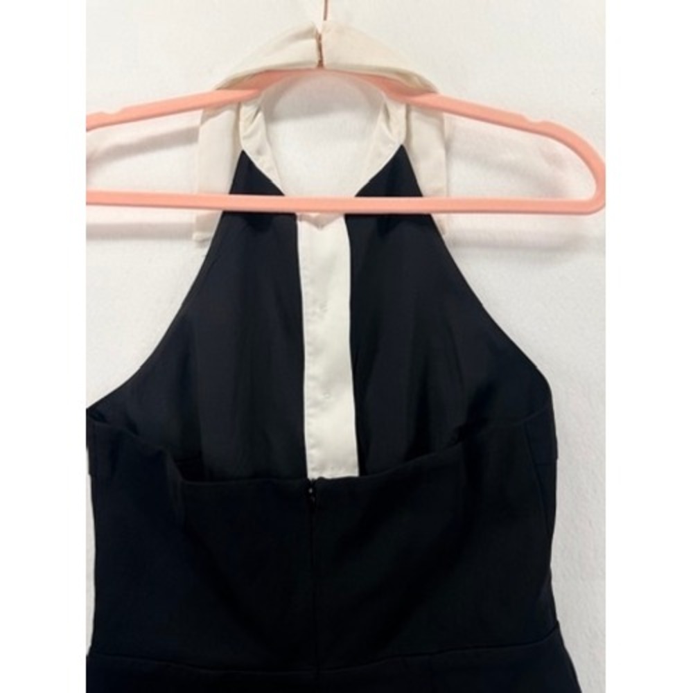 NEW All The Ways Jemma Romper Black White Gold Button Halter S NWOT - Picture 11 of 13